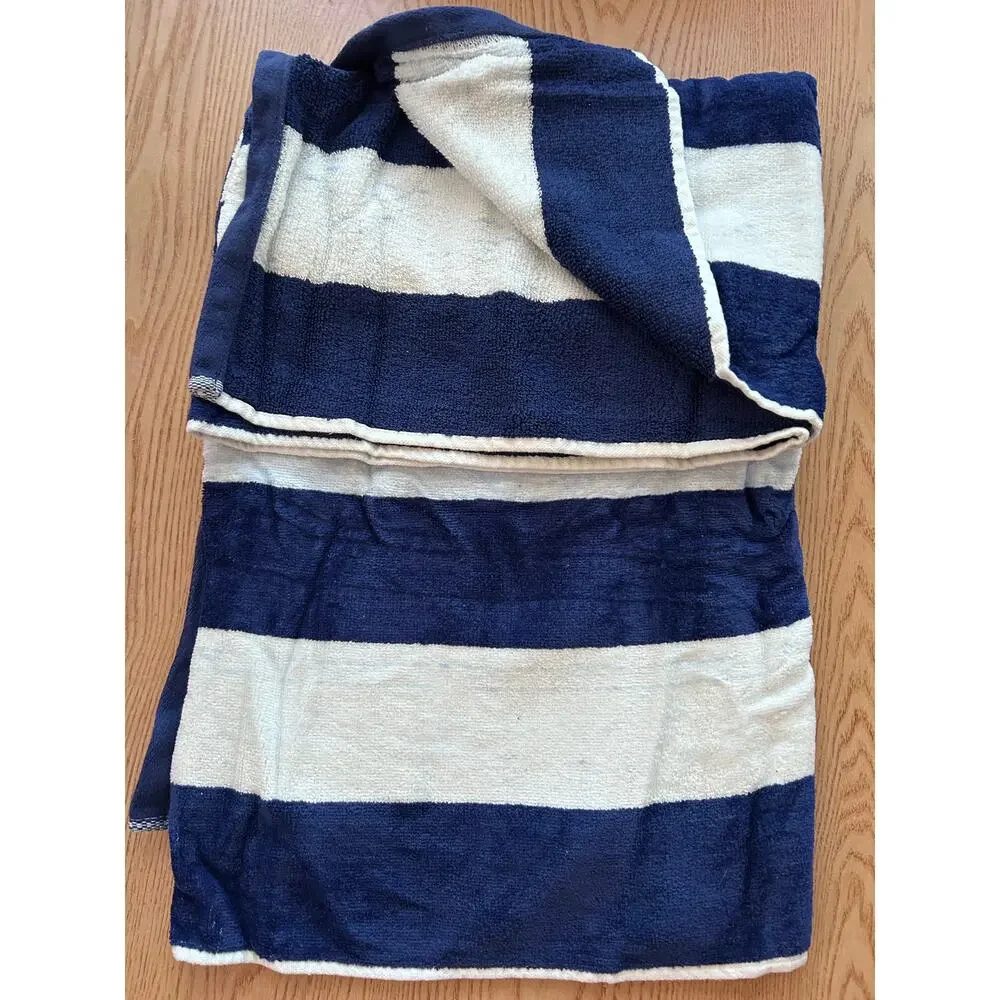 New Novia Collection Velour Jacquard Cabana Stripe Beach 🏖️Towel Cotton 30”x60”